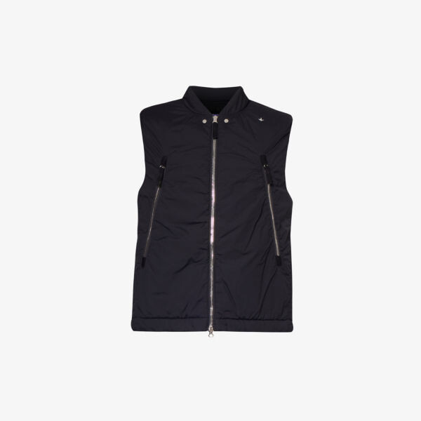 

Жилет stellina из эластичной ткани с вышитым логотипом Stone Island, черный