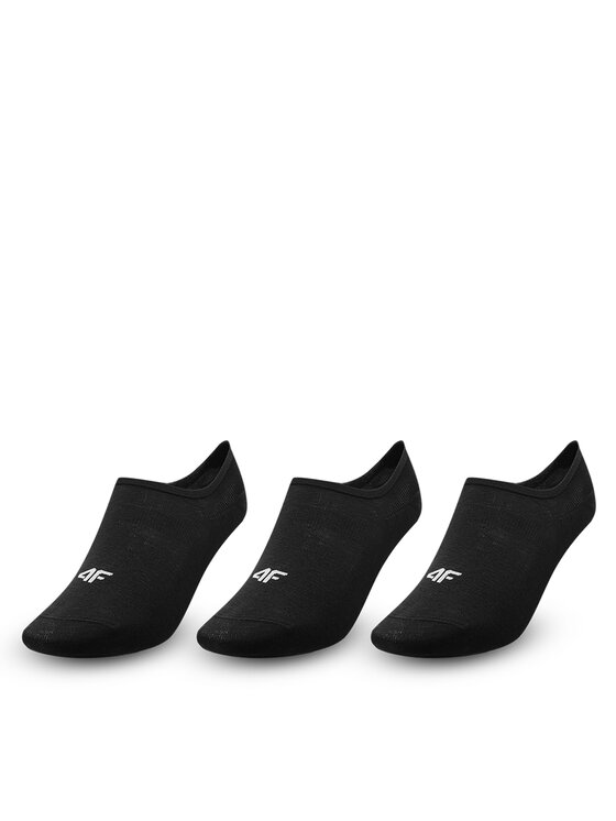 цена Комплект из 3 женских носков-кроссовок 4F, черный