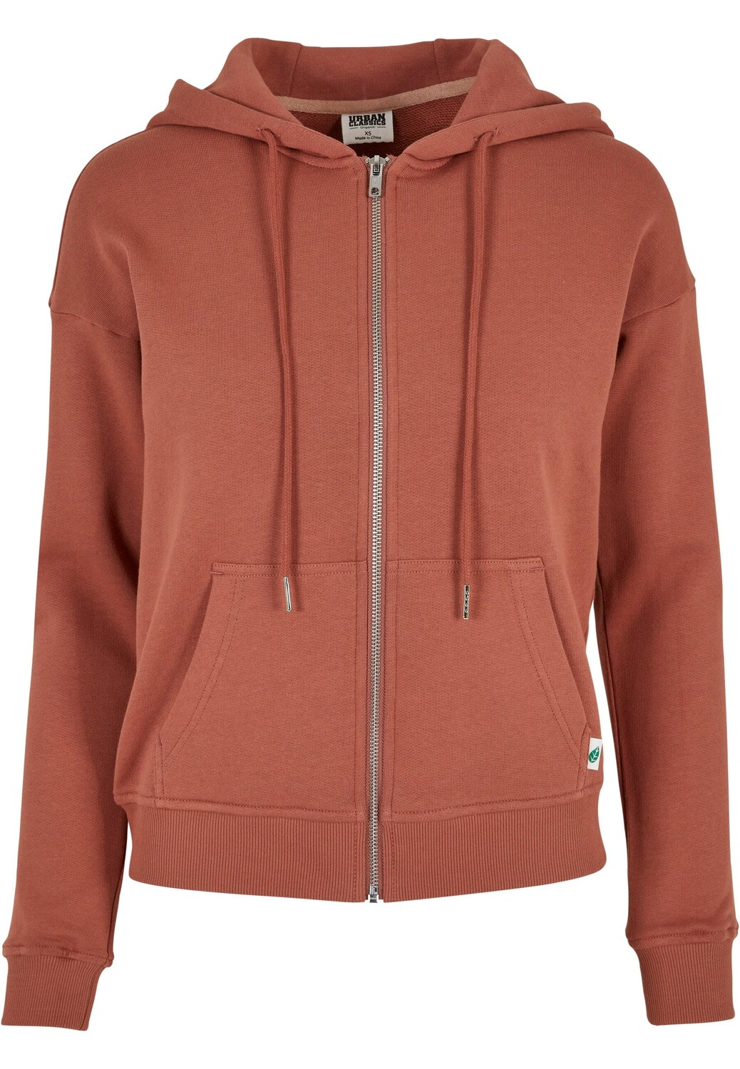 

Толстовка Urban Classics Zip Kapuzenpullover, терракота