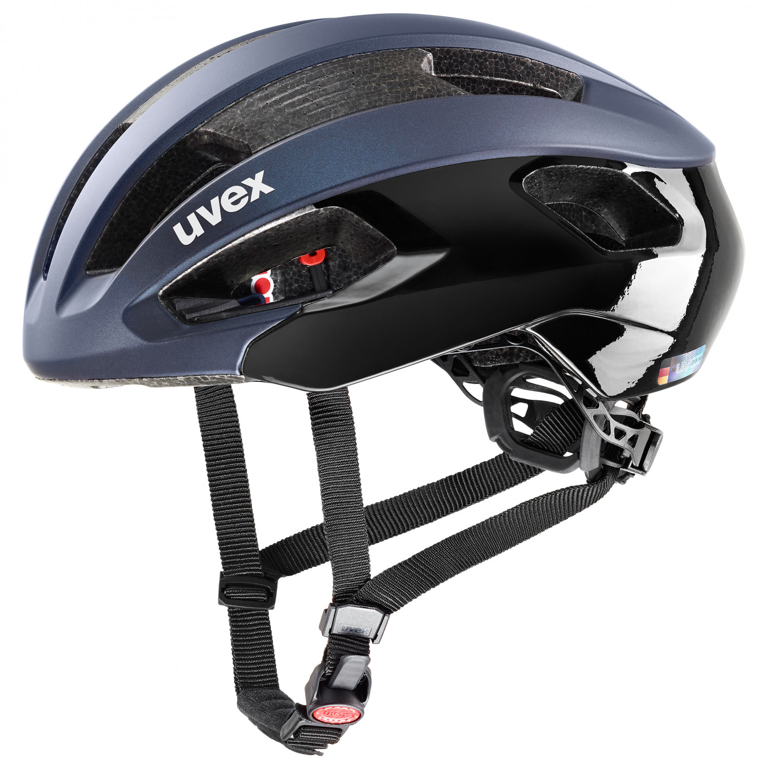защита подбородка uvex 2021 22 uvex chin guard race black Велосипедный шлем Uvex Rise CC, цвет Deep Space/Black Matt