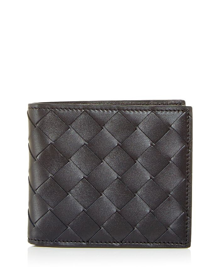

Кошелек Intrecciato из плетеной кожи в два сложения Bottega Veneta