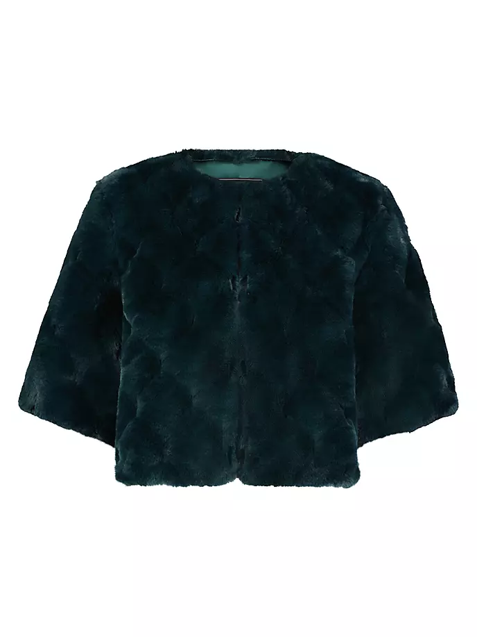 

Стеганое плюшевое плечо из искусственного меха Bcbgmaxazria, цвет pine