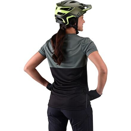 

Джерси с короткими рукавами Lilium женское Troy Lee Designs, цвет Block Green/Black