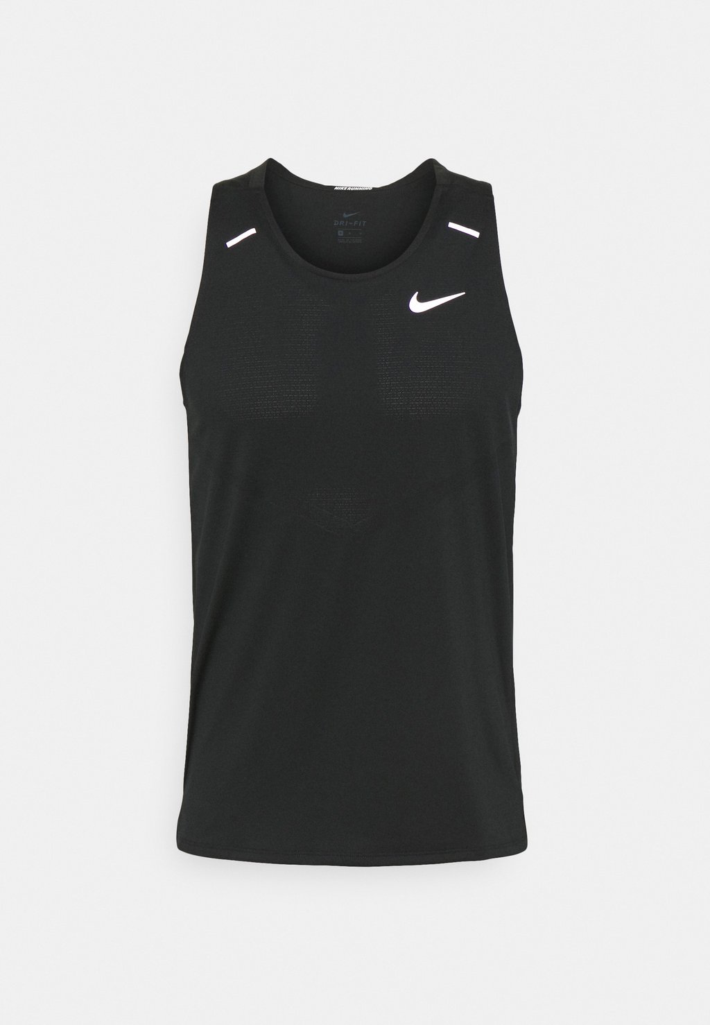 

Верх RISE TANK Nike, черный/серебристый со светоотражающим эффектом