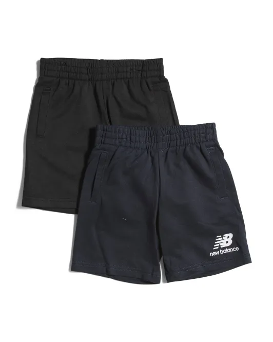

2 шт. махровые шорты Little Boy Active New Balance, черный/синий