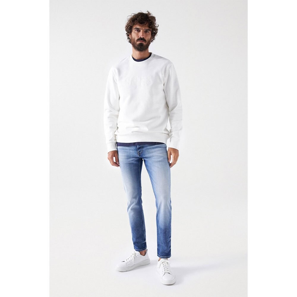 

Свитер Salsa Jeans French Terry With Peach Touc, белый