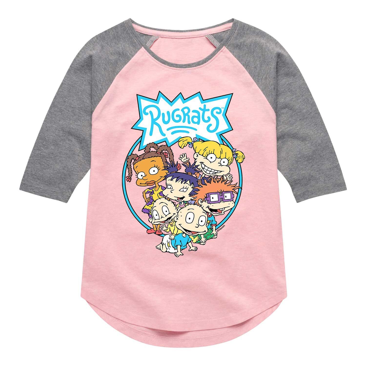 

Футболка Rugrats Circle с рисунком реглан для девочек 7–16 лет Nickelodeon