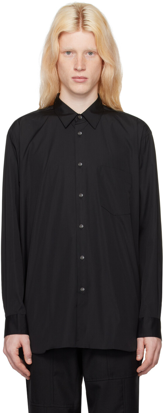 

Черная рубашка с накладным карманом Comme Des Garcons