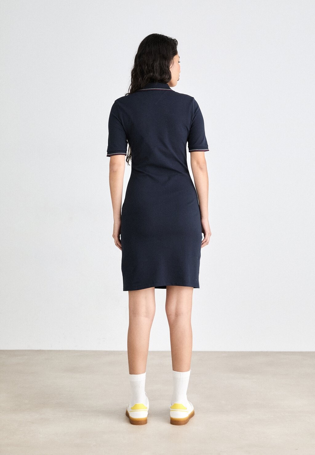 

Повседневное платье SLIM TIPPING POLO Tommy Hilfiger, темно-синий