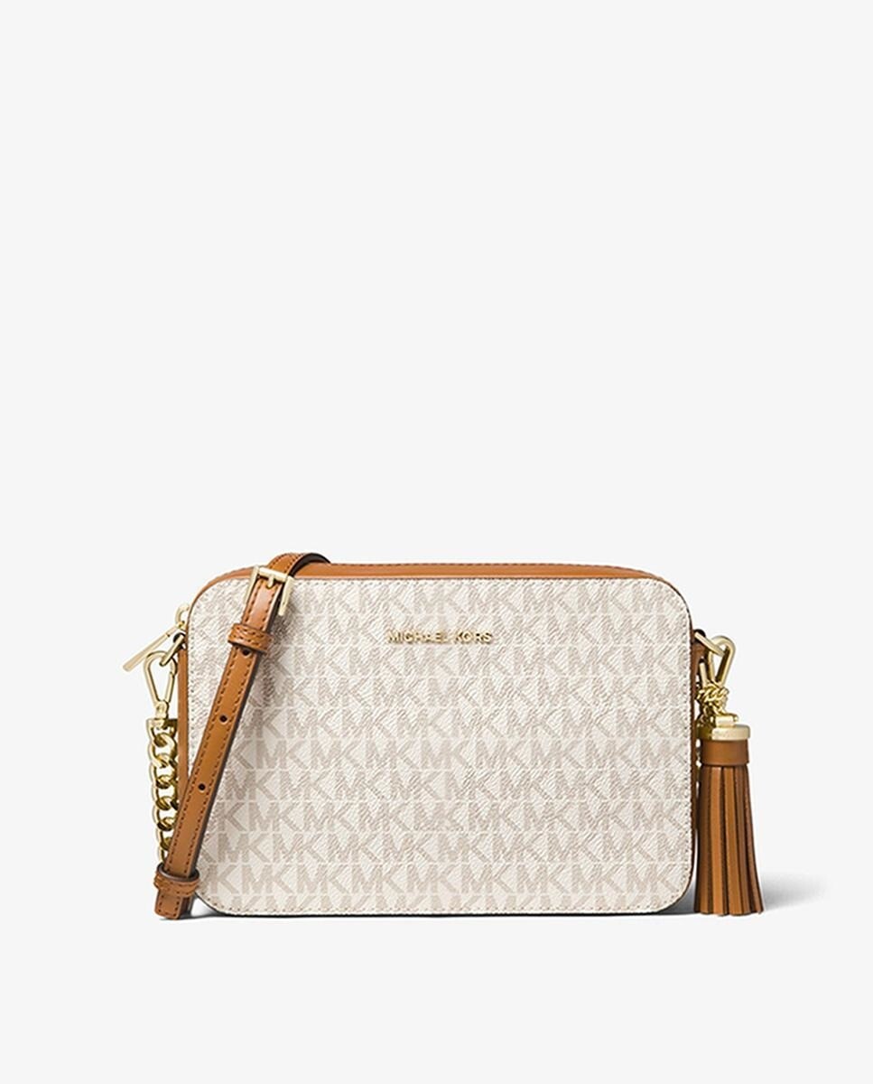 

Женская кожаная сумка через плечо Ginny с логотипом Michael Michael Kors