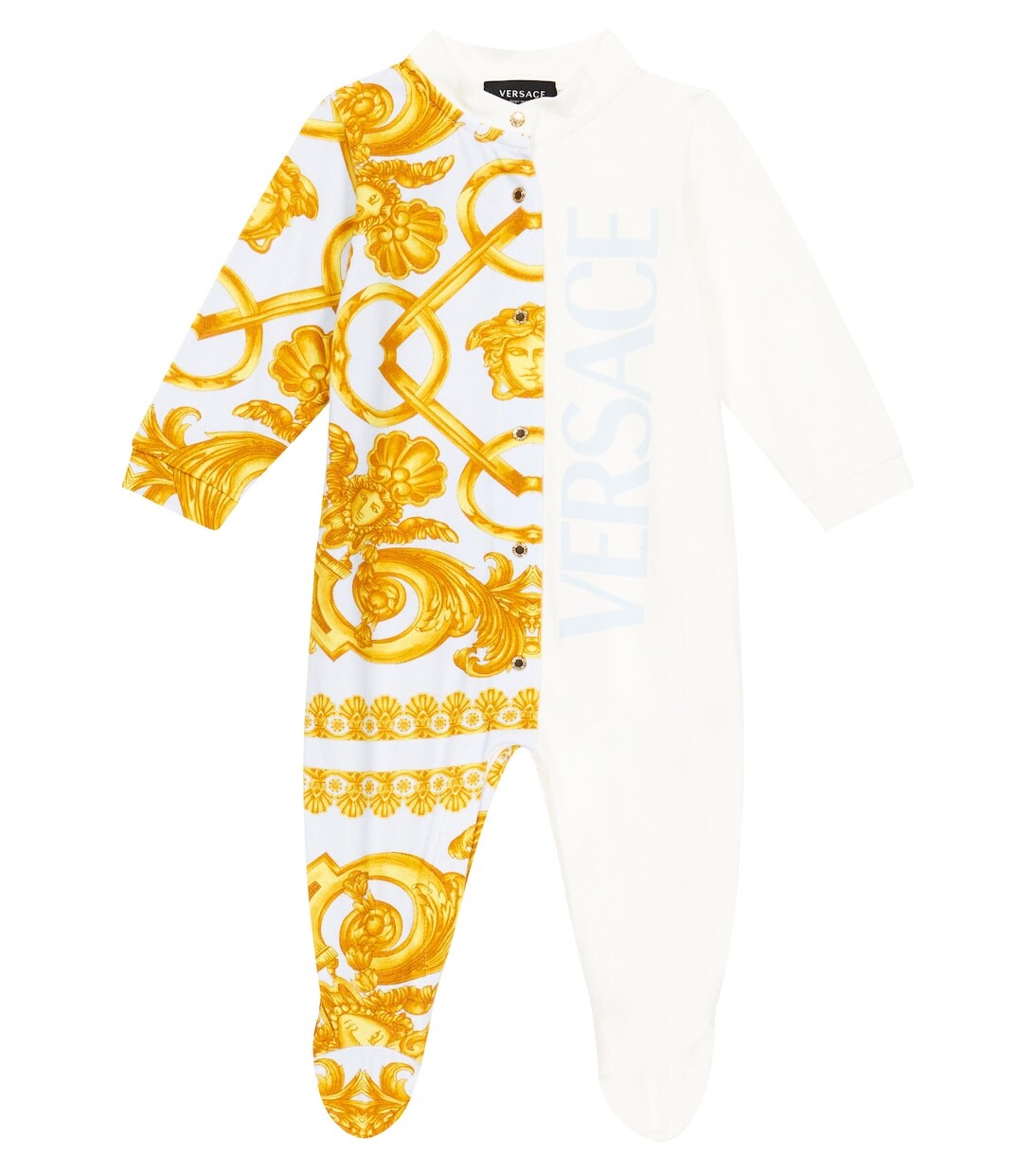

Комбинезон из джерси с детским принтом Versace Kids, мультиколор