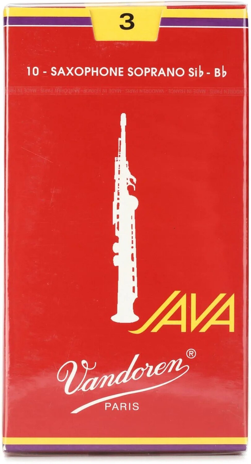 

Vandoren SR303R — красные трости для саксофона-сопрано JAVA — 3,0 (10 шт.)