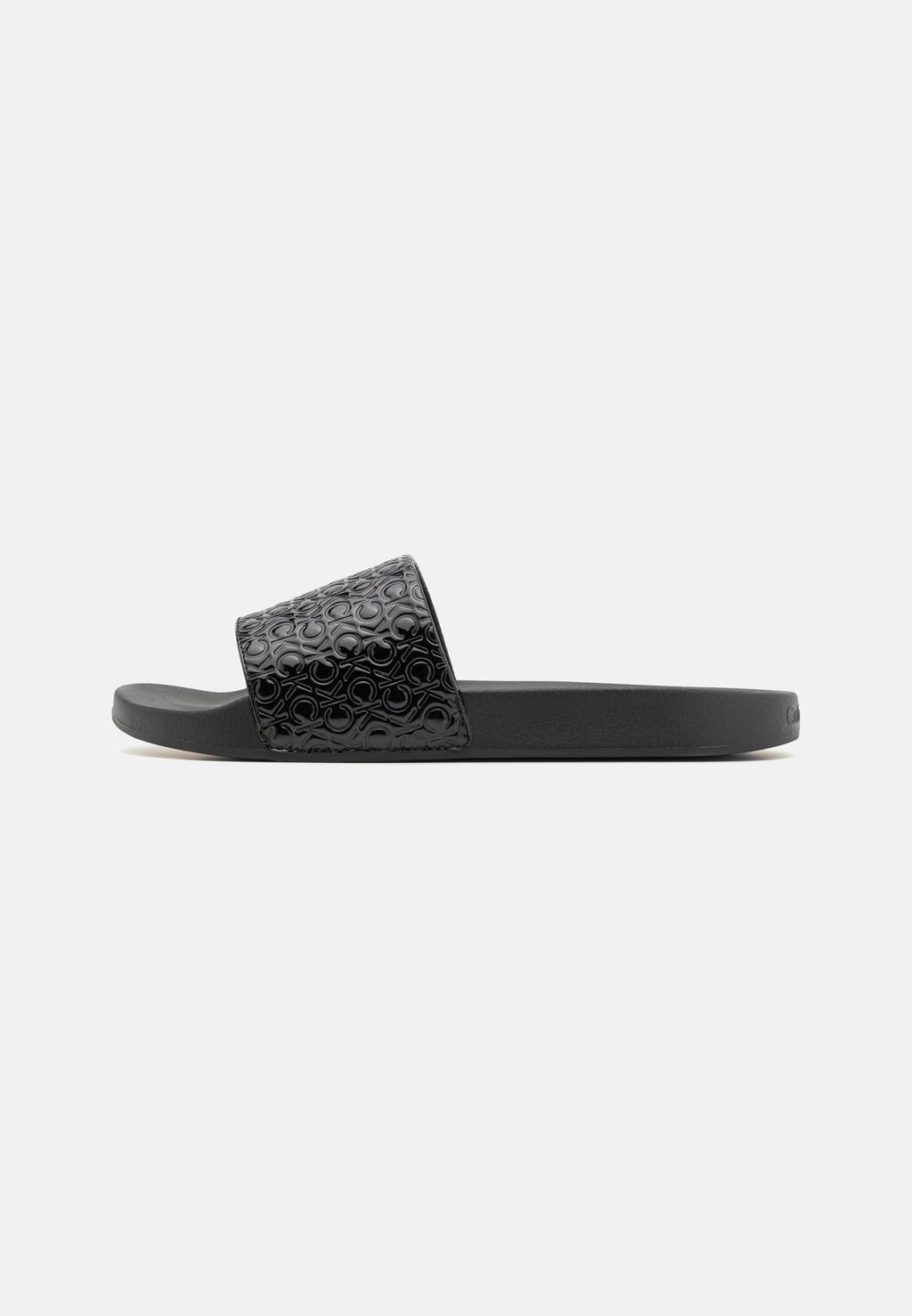 Туфли-лодочки на плоской подошве POOL SLIDE MONO Calvin Klein, цвет lux mono