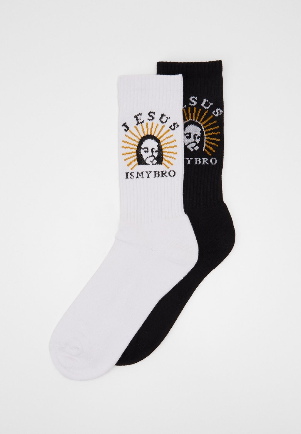 

Носки JESUS ​​IS MY BRO SOCKS 2 PACK Mister Tee, черный/белый