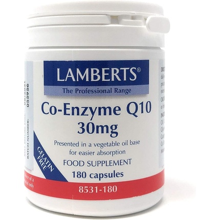 Здравоохранение Коэнзим Q10 30 мг 180 растительных капсул, Lamberts ламбертс астаксантин 8 мг 30 растительных капсул lamberts