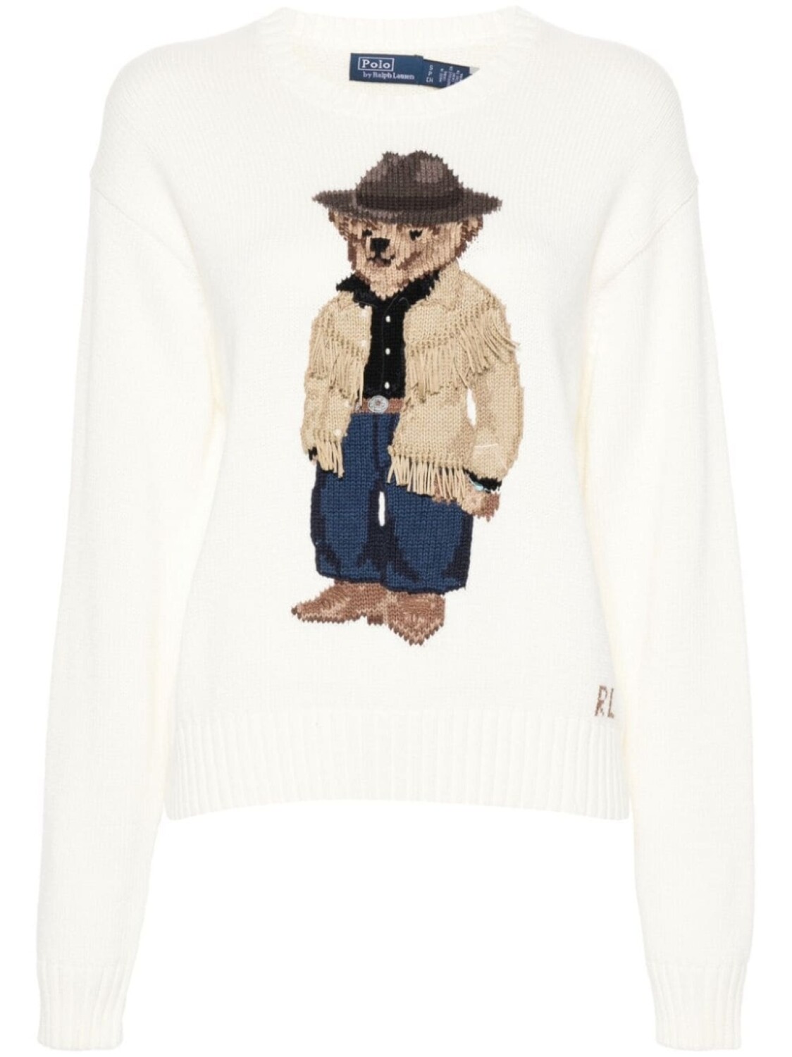 

Polo Ralph Lauren джемпер Polo Bear, вязка интарсия, белый