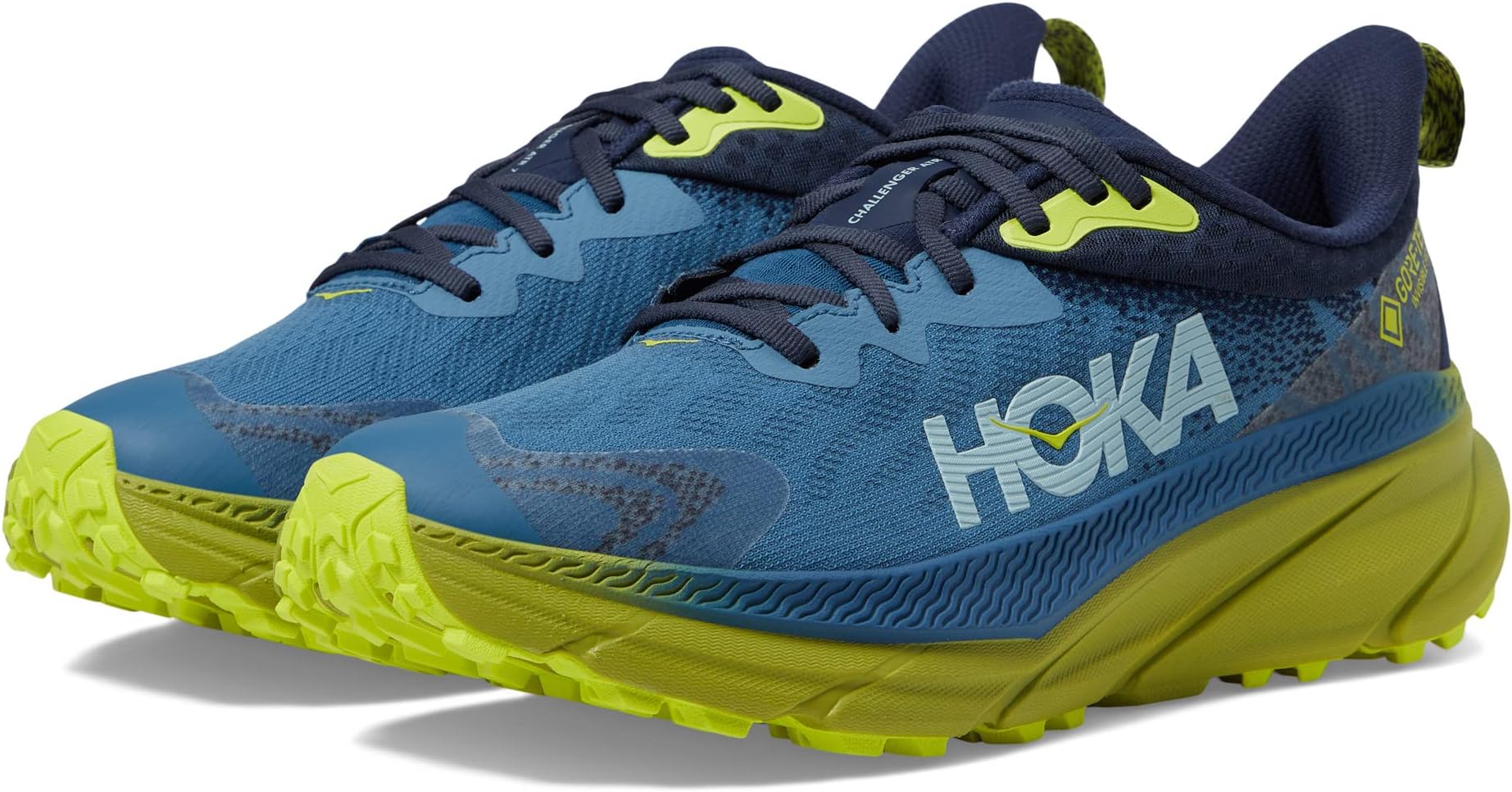 

Кроссовки Challenger 7 GORE-TEX Hoka, цвет Outer Space/Dark Citron