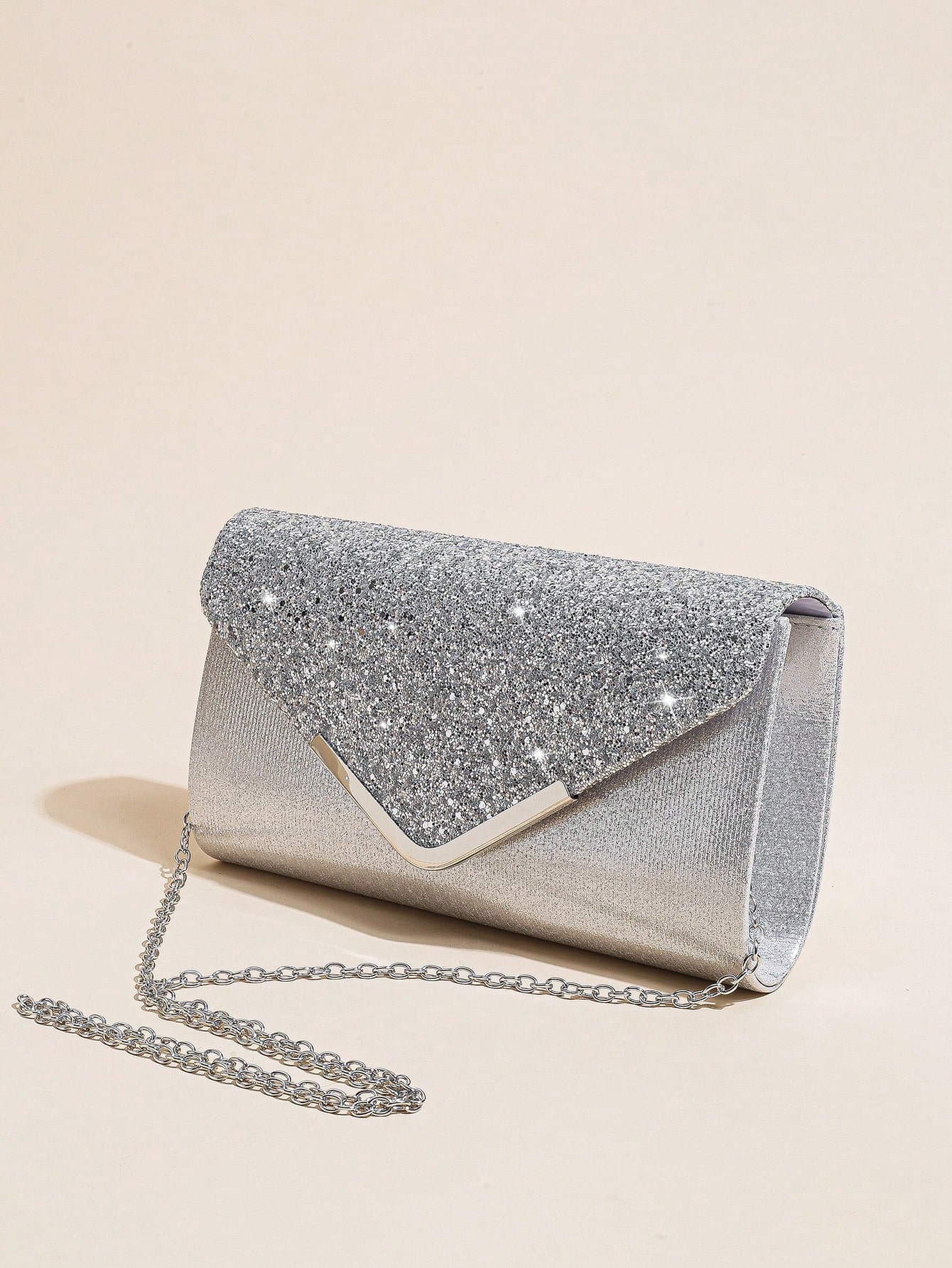 Женская вечерняя сумка-конверт, серебро сумка клатч неушанка вечерняя текстиль фиолетовый