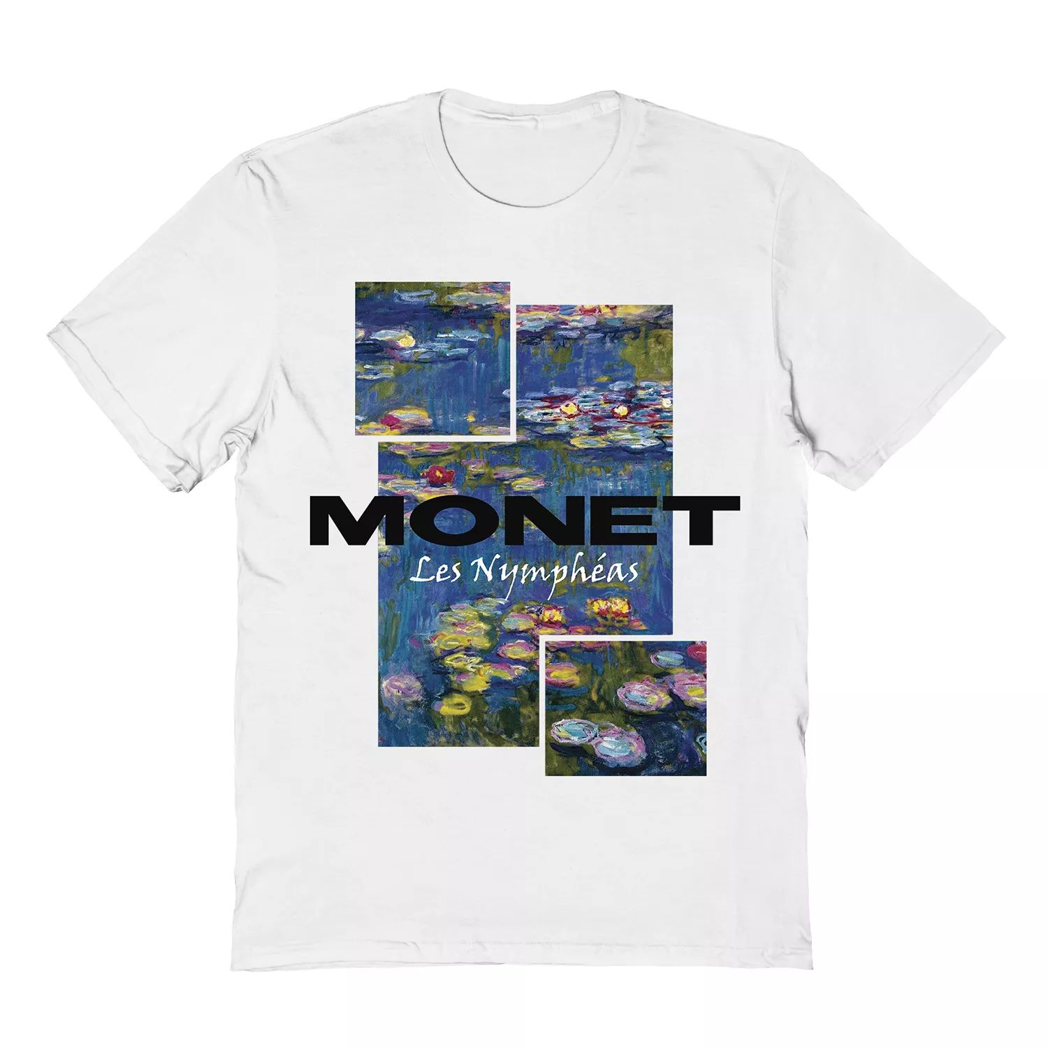 Мужская футболка Monet Claude Monet Waterlillies Licensed Character scenery framesless canvas painting masterpiece reproduction monet s garden at vetheuil c 1880 by claude monet