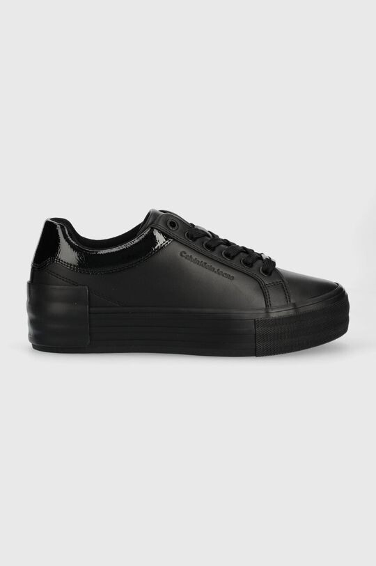 

Кожаные кроссовки BOLD VULC FLATF LOW LACEUP LTH W Calvin Klein Jeans, черный