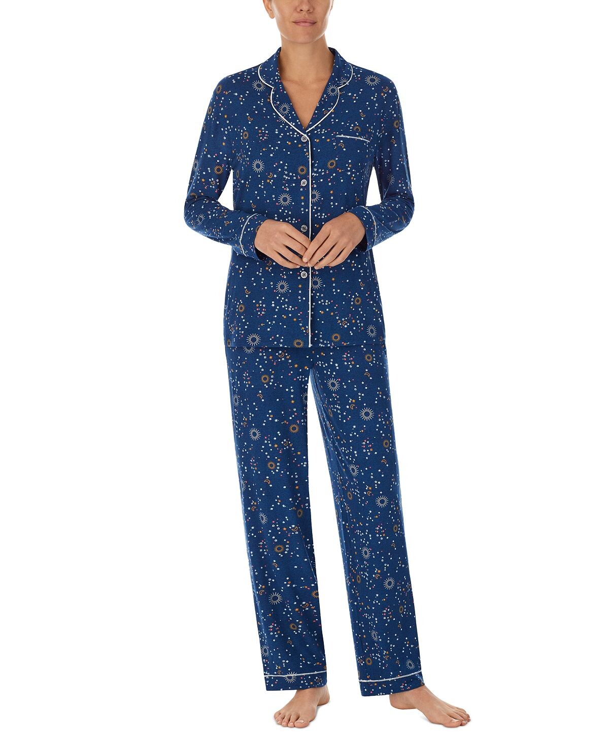 

Женский пижамный комплект с зубчатым воротником и принтом Cuddl Duds