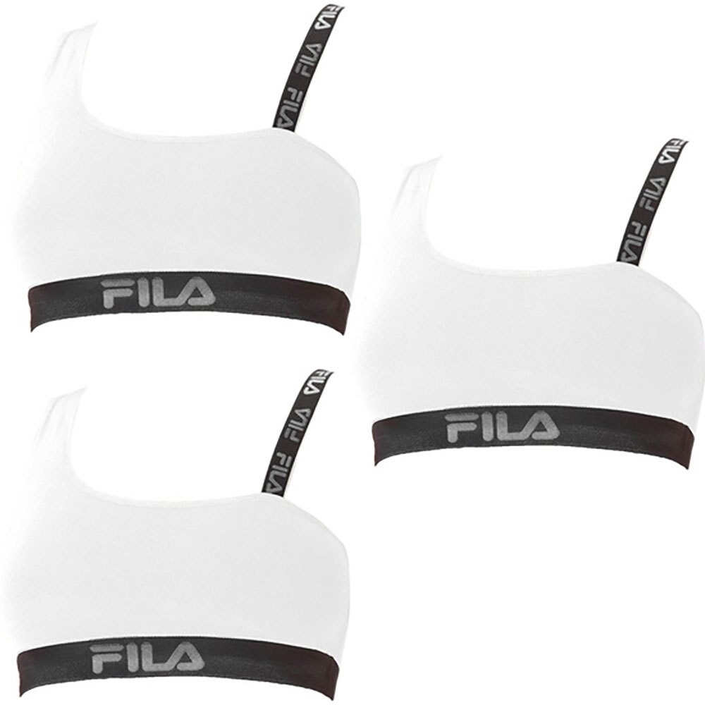 

Спортивный бюстгальтер Fila 3 Units Cotton, белый