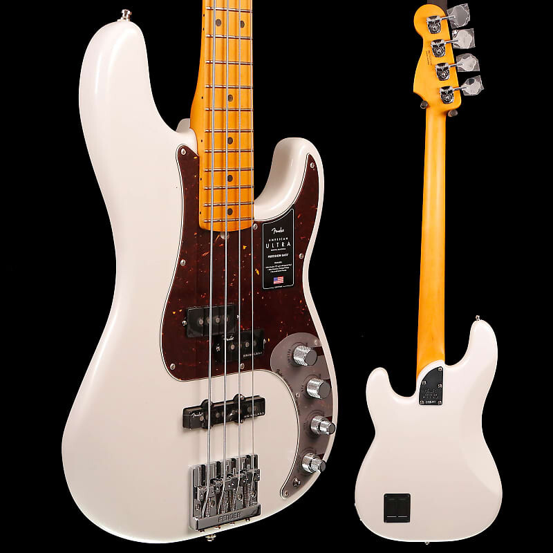 

Басс гитара Fender American Ultra Precision Bass, Maple Fb, Arctic Pearl 8lbs 15.8oz