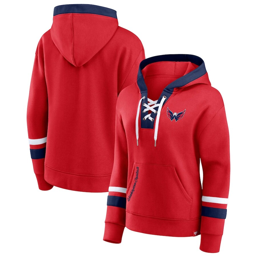 

Пуловер с капюшоном Fanatics Branded Washington Capitals, красный
