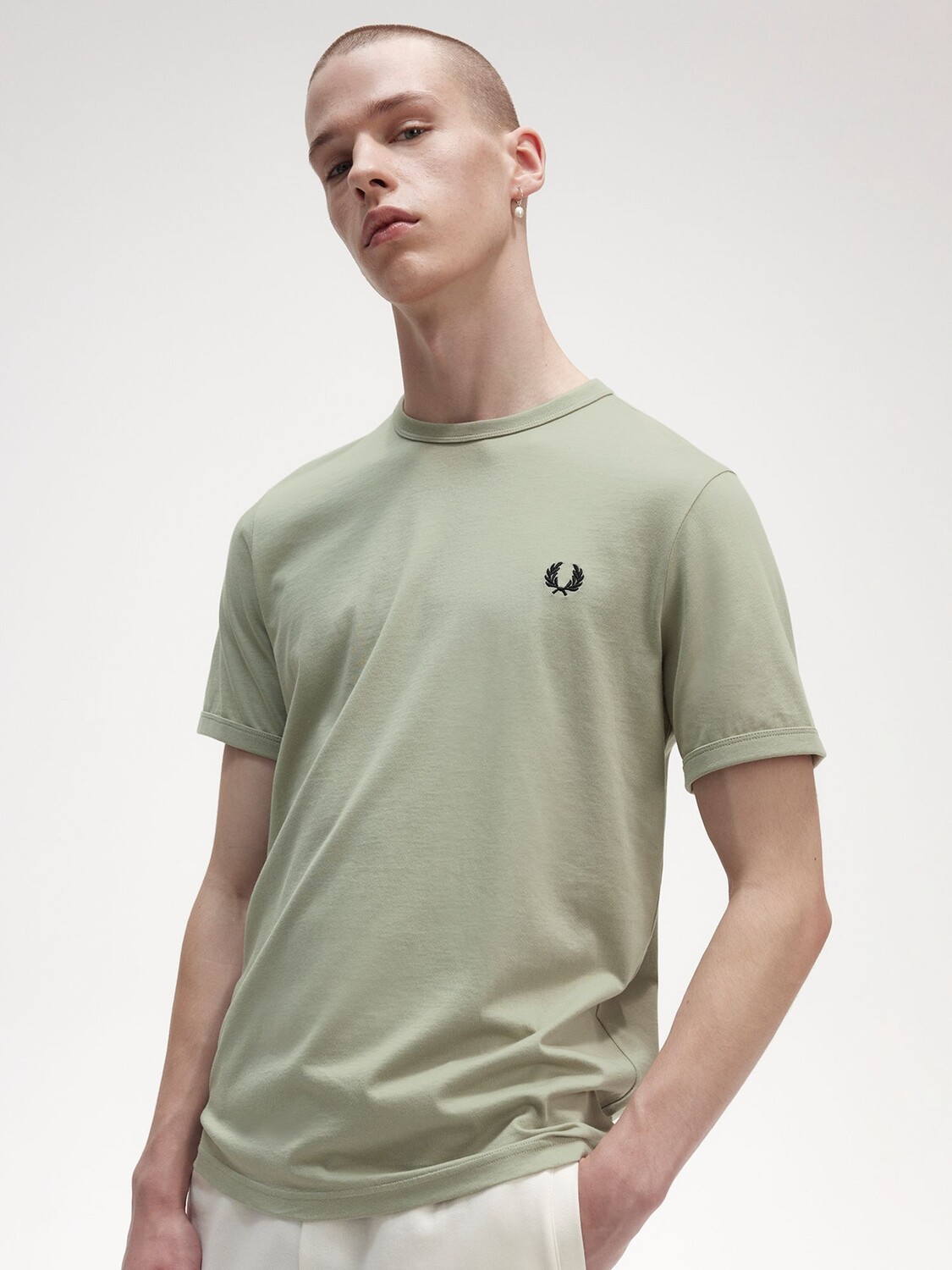 

Футболка Fred Perry Ringer, морская трава