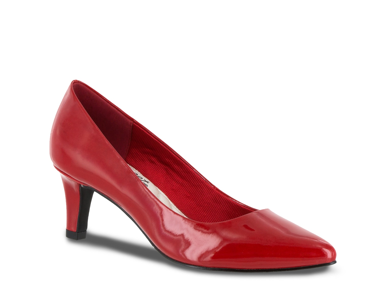 Туфли Easy Street лодочки на низком каблуке, красный маникюрный набор из 5 предметов faux crocodile manicure black red