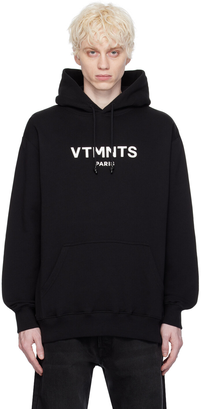 

Черный худи с принтом Vtmnts, цвет Black