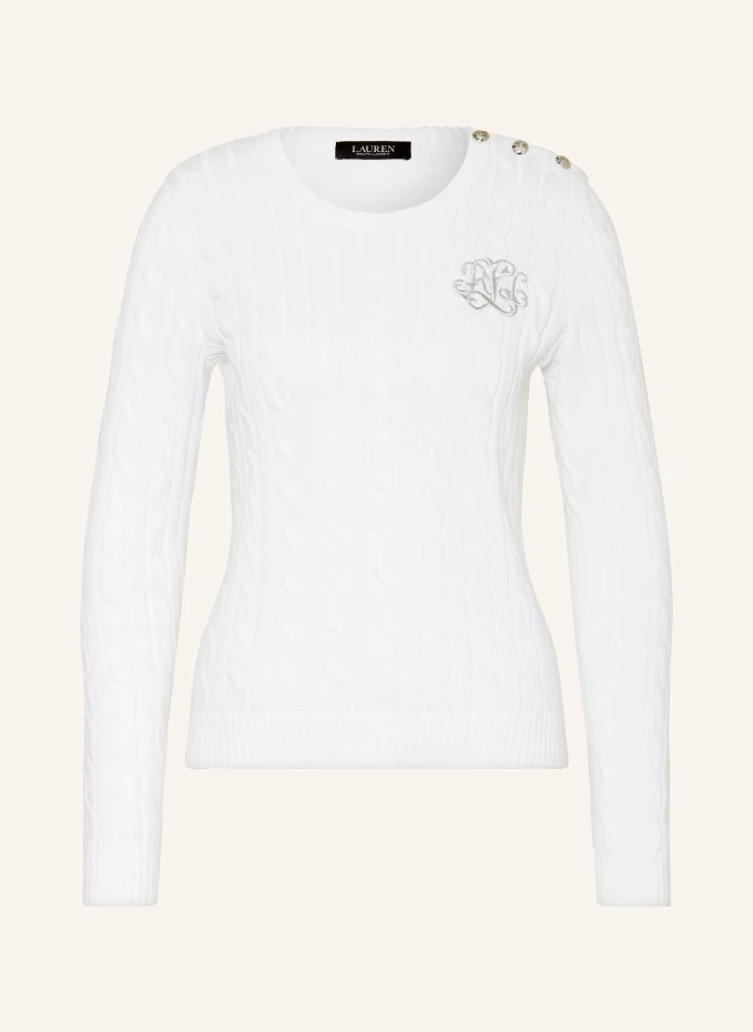 Пуловер Lauren Ralph Lauren, белый цена и фото