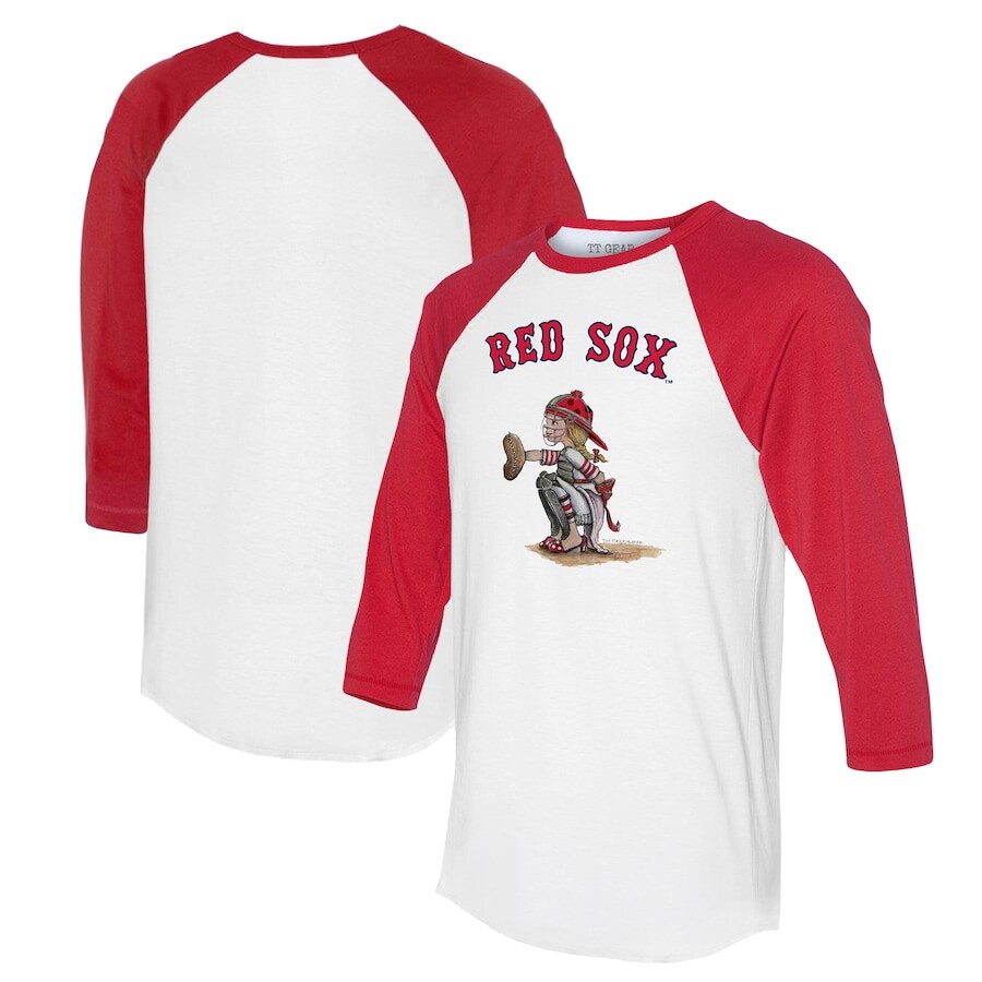 

Футболка с длинным рукавом Tiny Turnip Boston Red Sox, белый