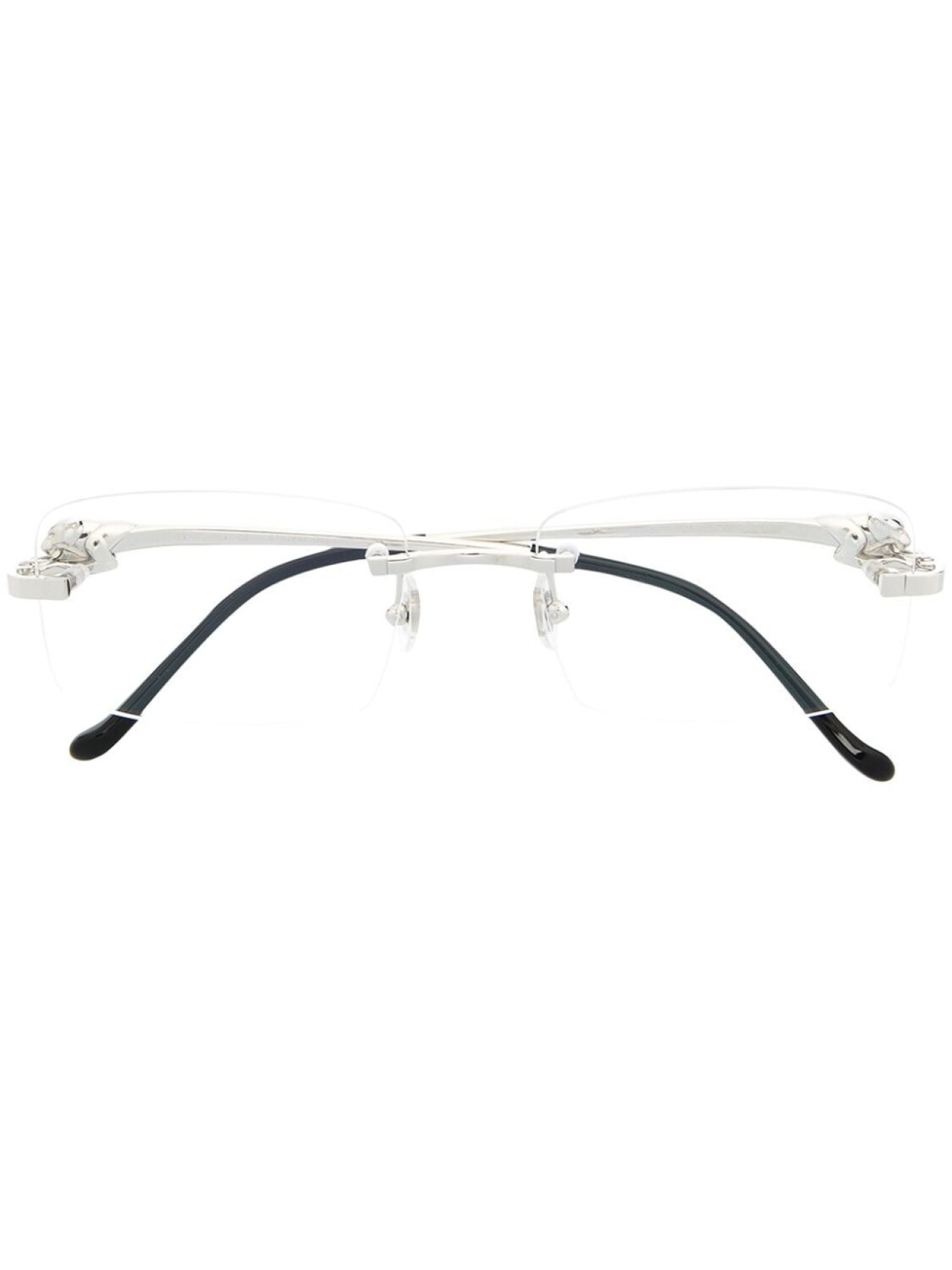

Cartier Eyewear очки в безободковой оправе, серебристый