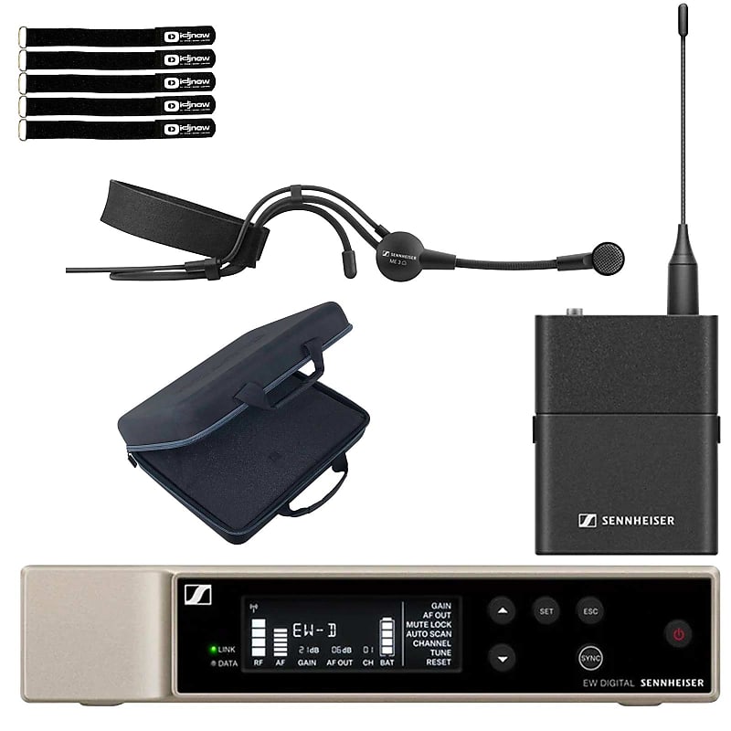 цена Беспроводная петличная микрофонная система Sennheiser Sennheiser EW-D ME3 SET Digital Wireless Lavalier Microphone System Q1-6 w Case