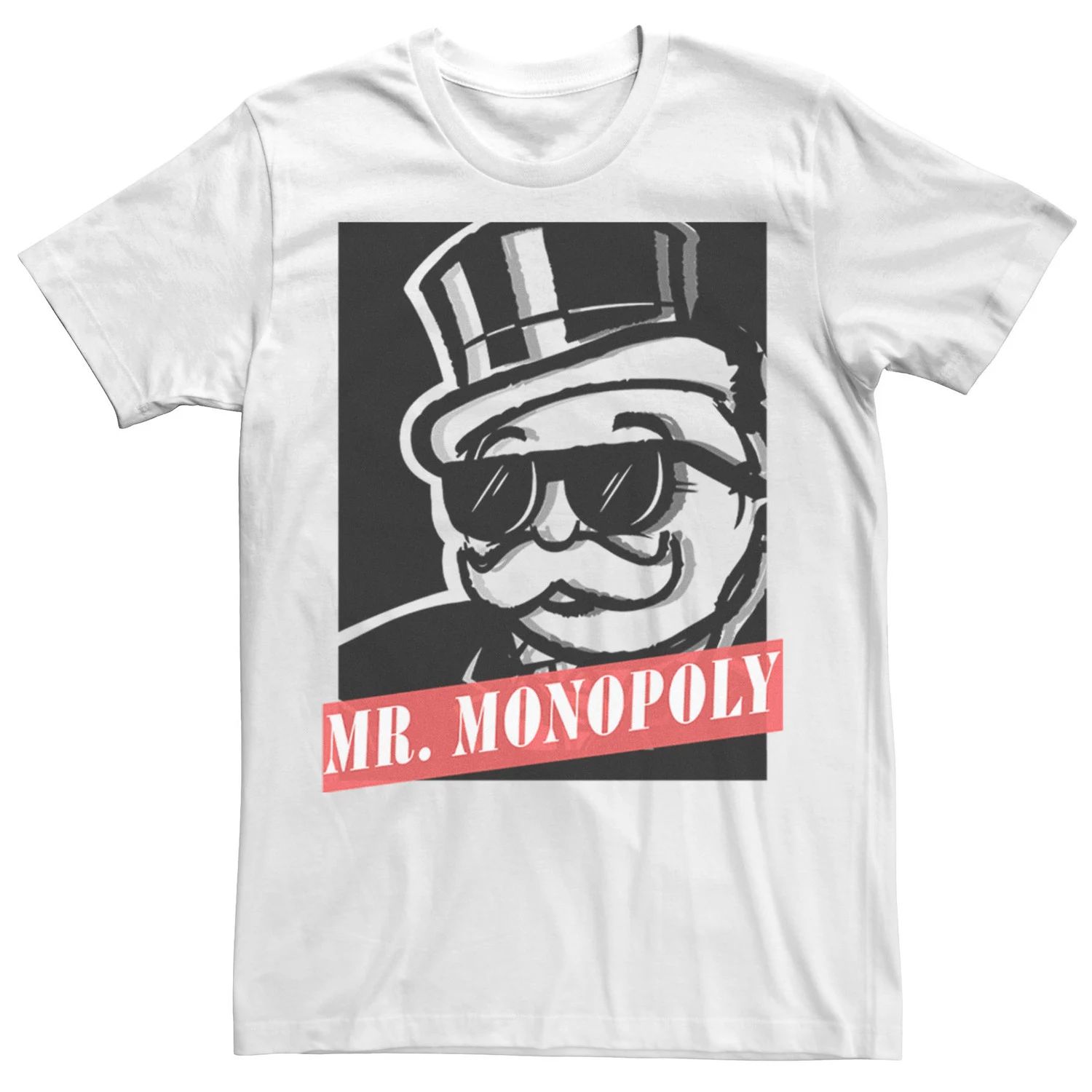 мягкая фигурка игрушка премиум мистер монополия mr monopoly 19 см 19495 Мужская футболка с графическим плакатом «Монополия» Mr. Monopoly Licensed Character