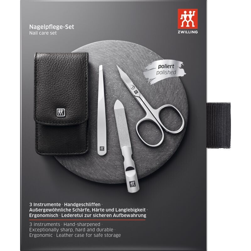 

Чехол на кнопке, яловая кожа, черный, 3 предмета ZWILLING, 1 шт.