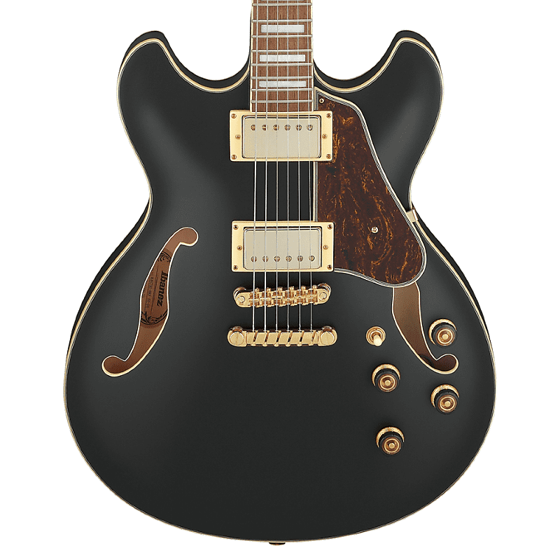 Электрогитара Ibanez AS73GBKF AS Artcore Series 6-String RH Semi-Hollowbody Electric Guitar - Black Flat