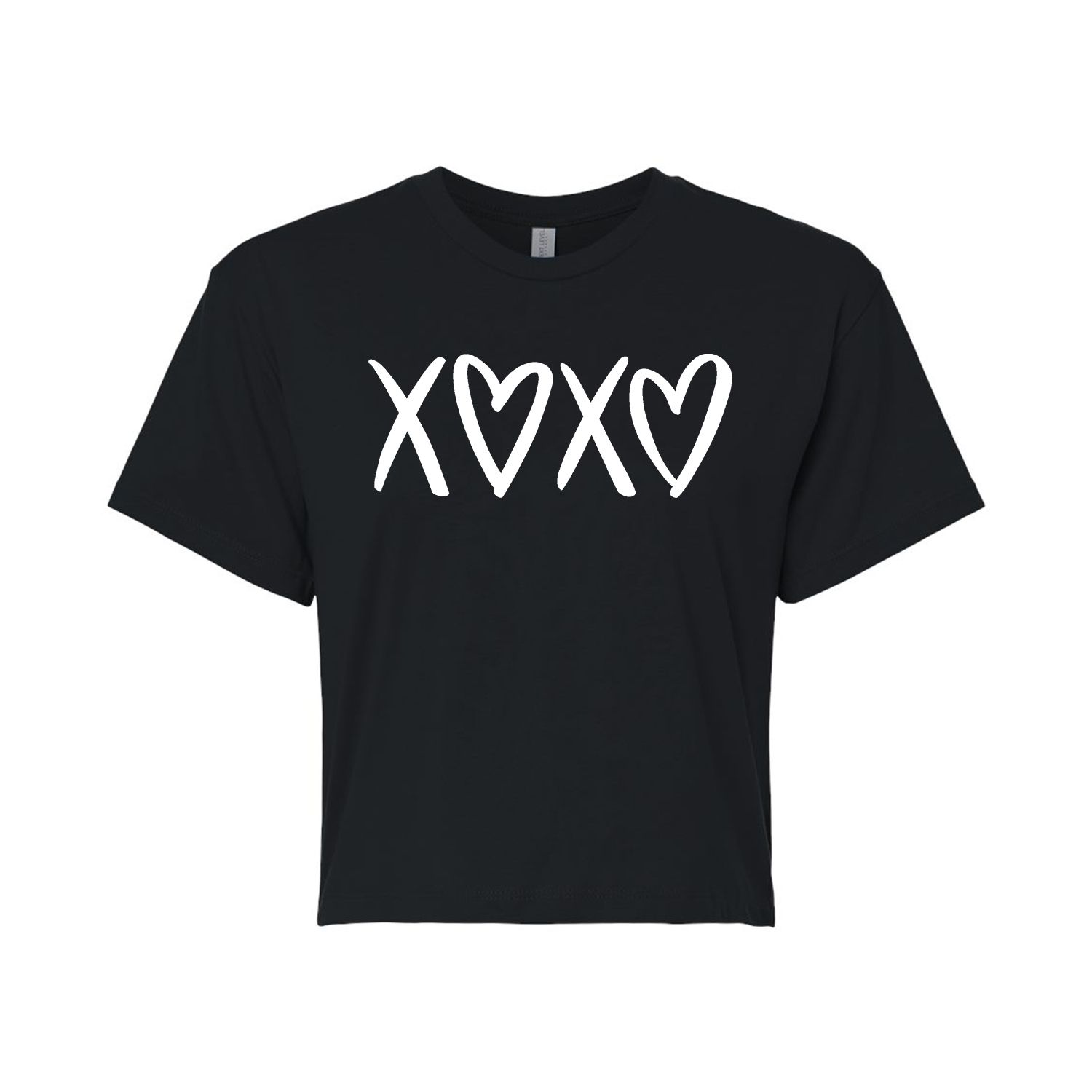Укороченная футболка в форме сердца XOXO для юниоров Licensed Character футболка с рисунком в форме сердца с изображением цветов для юниоров licensed character серый