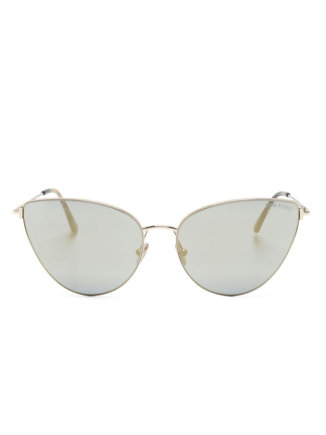 

TOM FORD Eyewear солнцезащитные очки в оправе 'кошачий глаз', золотистый