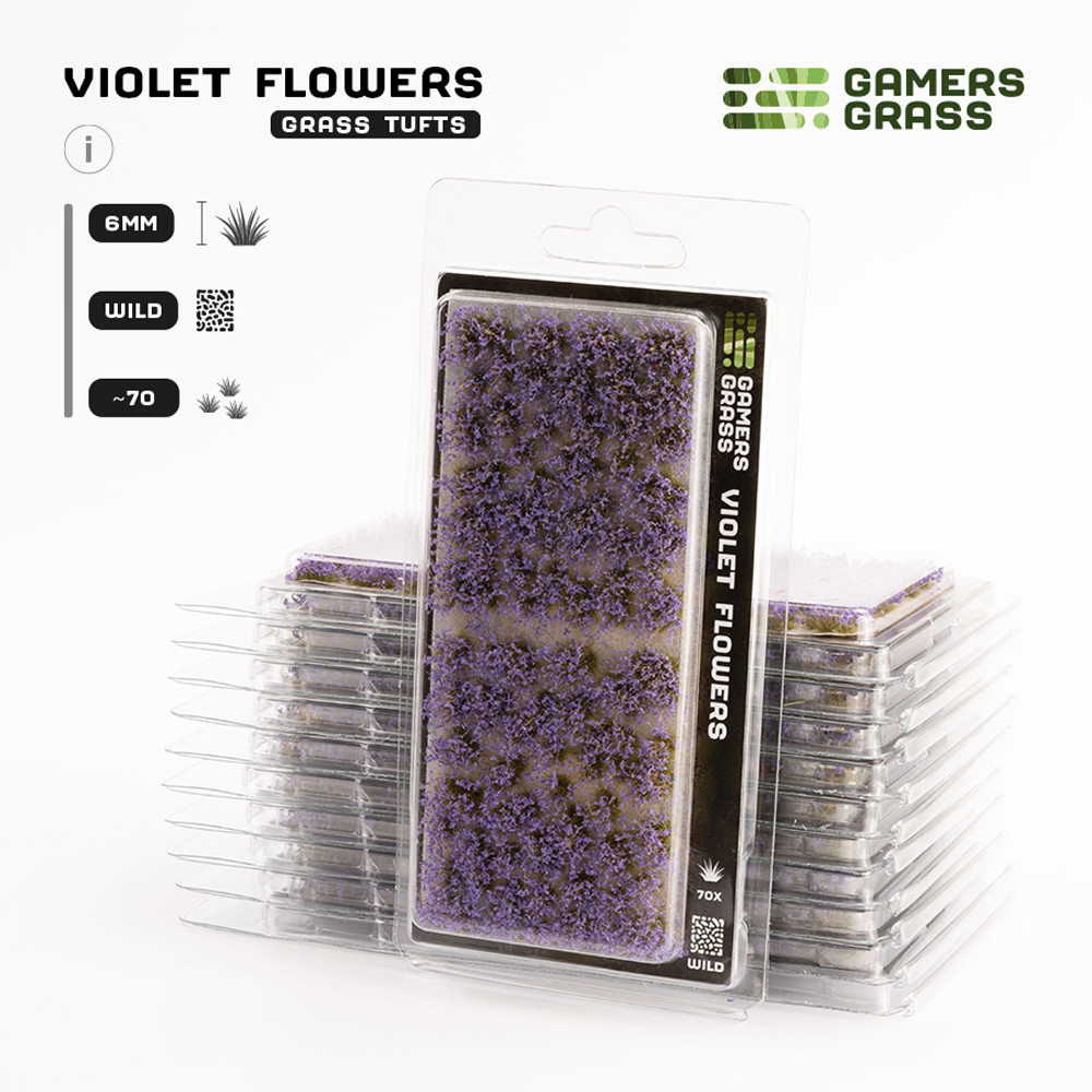 

Аксессуары Gamers Grass Gamers Grass Tufts: Violet Flowers - Wild 6mm