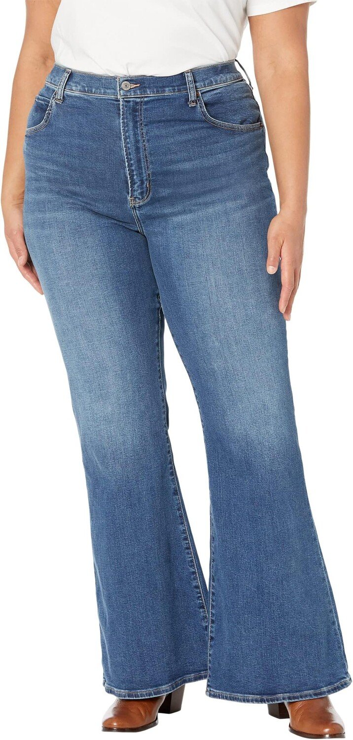 

Джинсы Curve Love Ultra High-Rise Flare Jeans Abercrombie & Fitch, цвет Dark