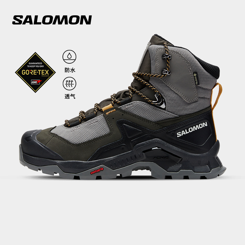 

Кроссовки мужские Salomon Quest Element GTX с высоким верхом, серый