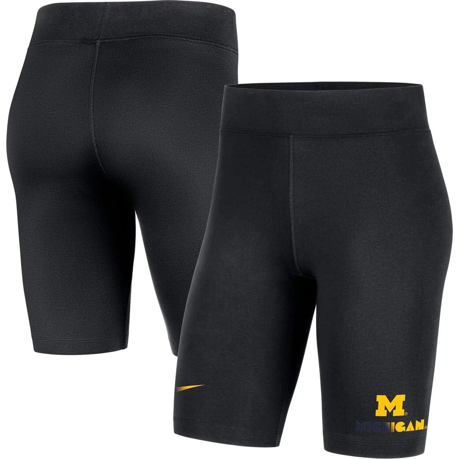 

Женские велосипедные шорты Nike Michigan Wolverines Essential Tri-Blend Black Nike