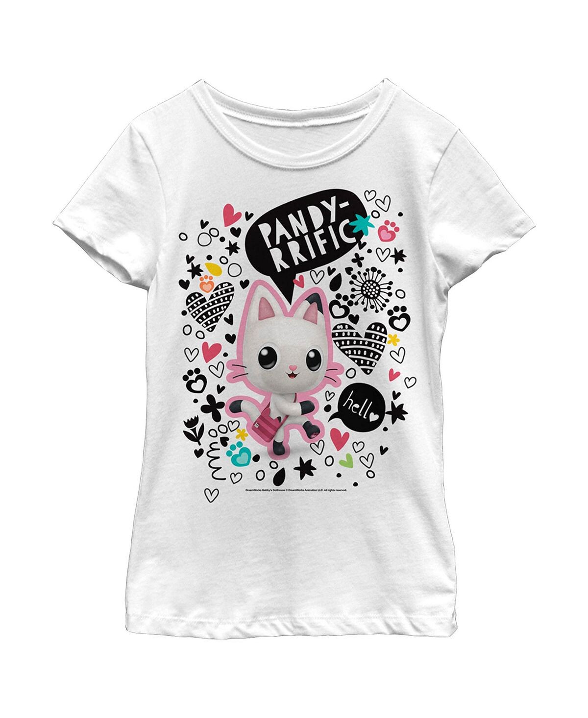 

Girl's DreamWorks: Детская футболка с рисунками Pandy Paws Dollhouse Gabby's Doodles NBC Universal