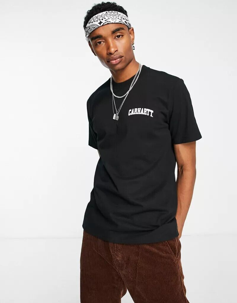

Черная университетская футболка Carhartt WIP