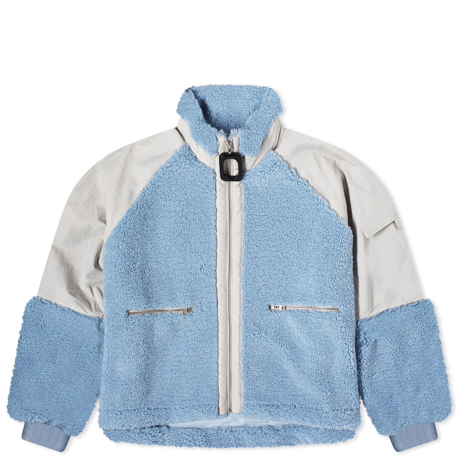

Куртка Jw Anderson Colour Block Fleece, светло-синий