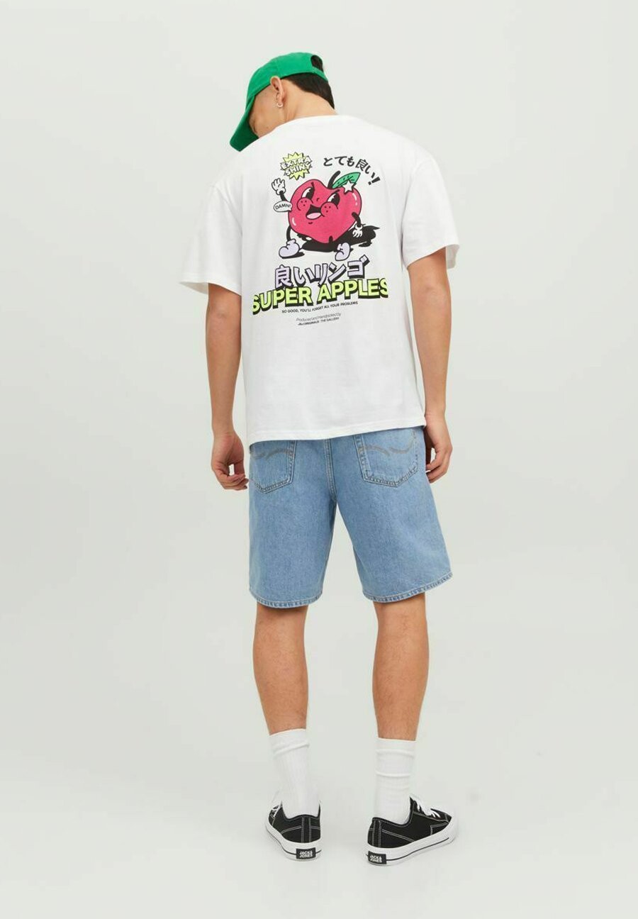 

Футболка с принтом Jack & Jones, молочный, Белый