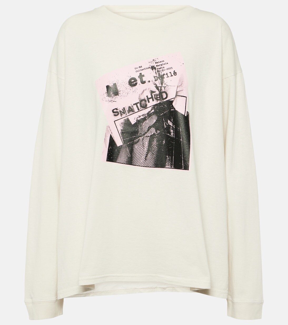 

Футболка из хлопкового джерси Maison Margiela, белый