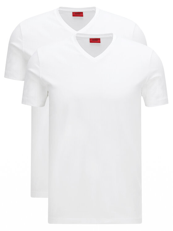 Комплект из 2 футболок узкого кроя Hugo, белый комплект из 2 топов узкого кроя hugo белый